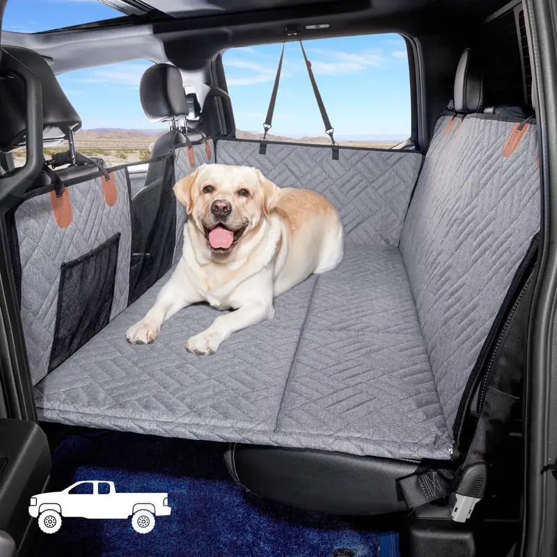 6-in-1 Convertible Dog Car Seat Cover – Complete Interior Protection