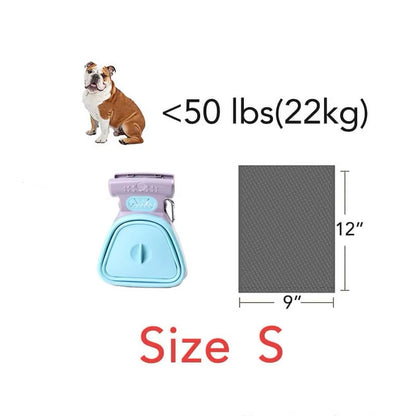 Foldable Pet Pooper Scooper with Decomposable Bags