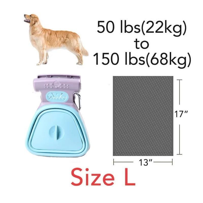 Foldable Pet Pooper Scooper with Decomposable Bags