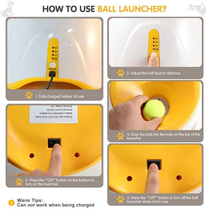 Rechargeable Automatic Tennis Ball Launcher