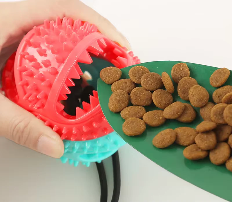 Interactive Ball and Rope Toy – Slow Feeder & Teeth Cleaning Chew Toy