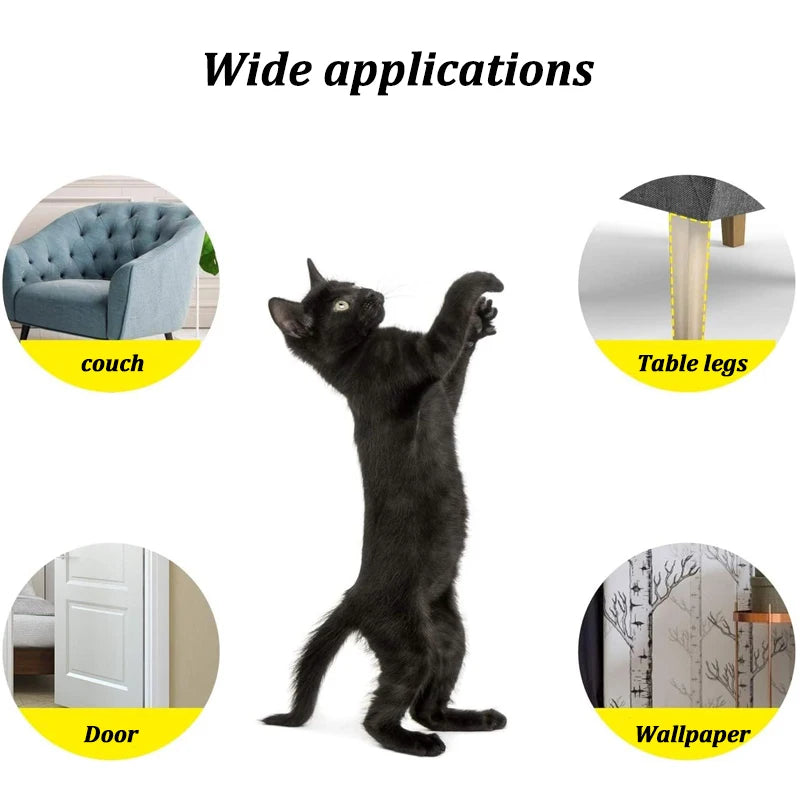 2-Piece Cat Scratch Sofa Protection Pads – Self-Adhesive Furniture Protectors