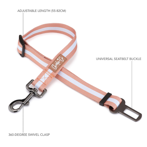 Charlie & Co - Dog Seatbelt Car Restraint - Life's A Peach