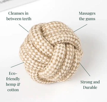 Eco-Friendly Hemp Rope Ball Toy