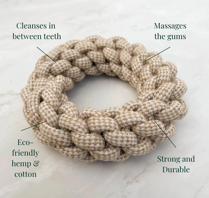 Eco-Friendly Hemp Rope Ring Toy