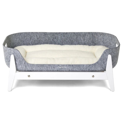 Petnest Dog Bed & Raised Stand - White