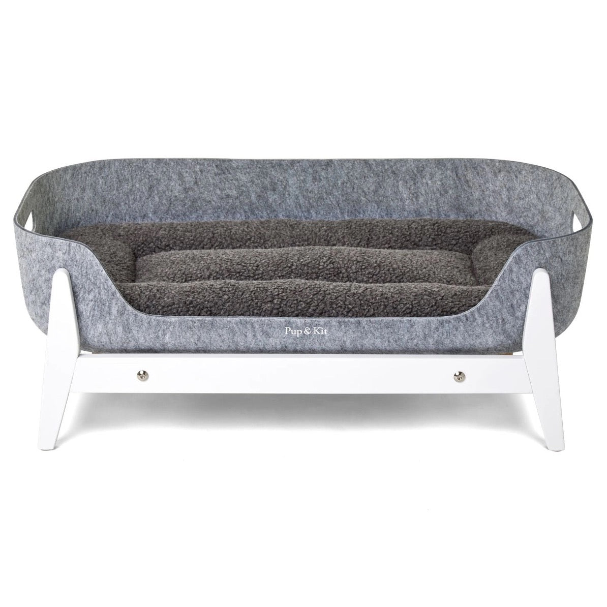 Petnest Dog Bed & Raised Stand - White