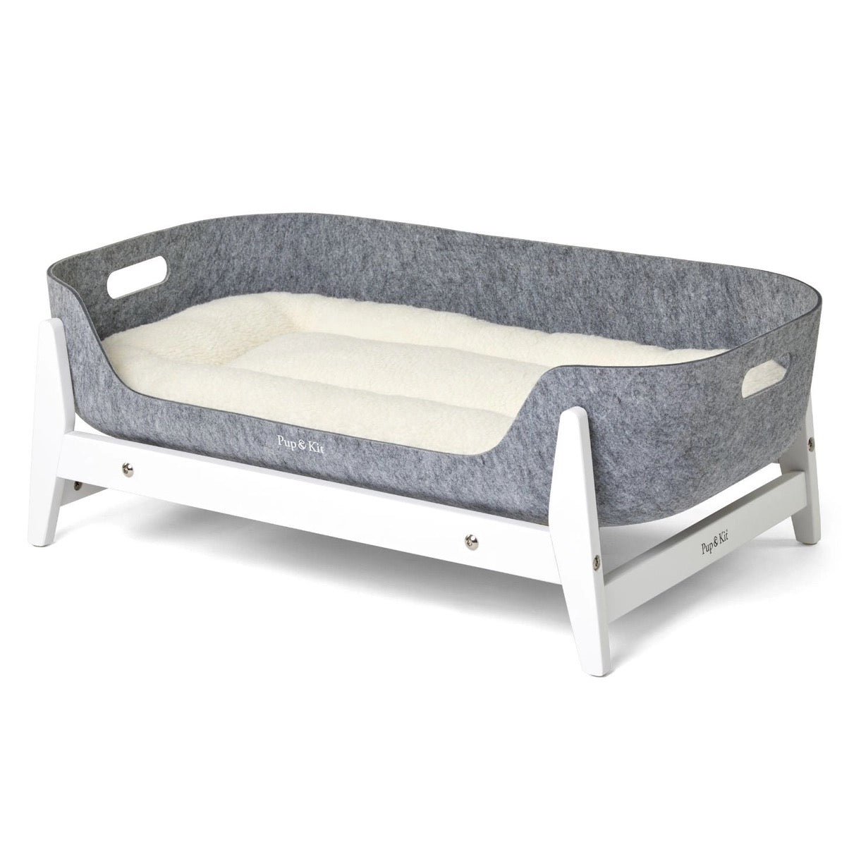 Petnest Dog Bed & Raised Stand - White