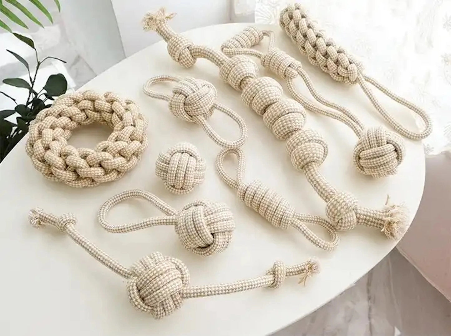 Eco-Friendly Hemp Rope Tug Ball