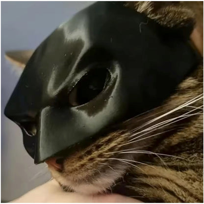 9-13Cm Cat Bat Cool Man Mask Cat Avenger Mask Matte Cute Bat Mask Superhero Toys Cat Bat Halloween Costume for Cats Pet Supplies