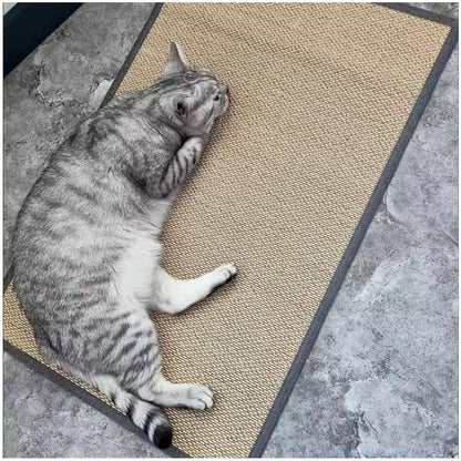 Natural Bamboo Anti-Scratch Cat Mat – Sofa & Furniture Protector