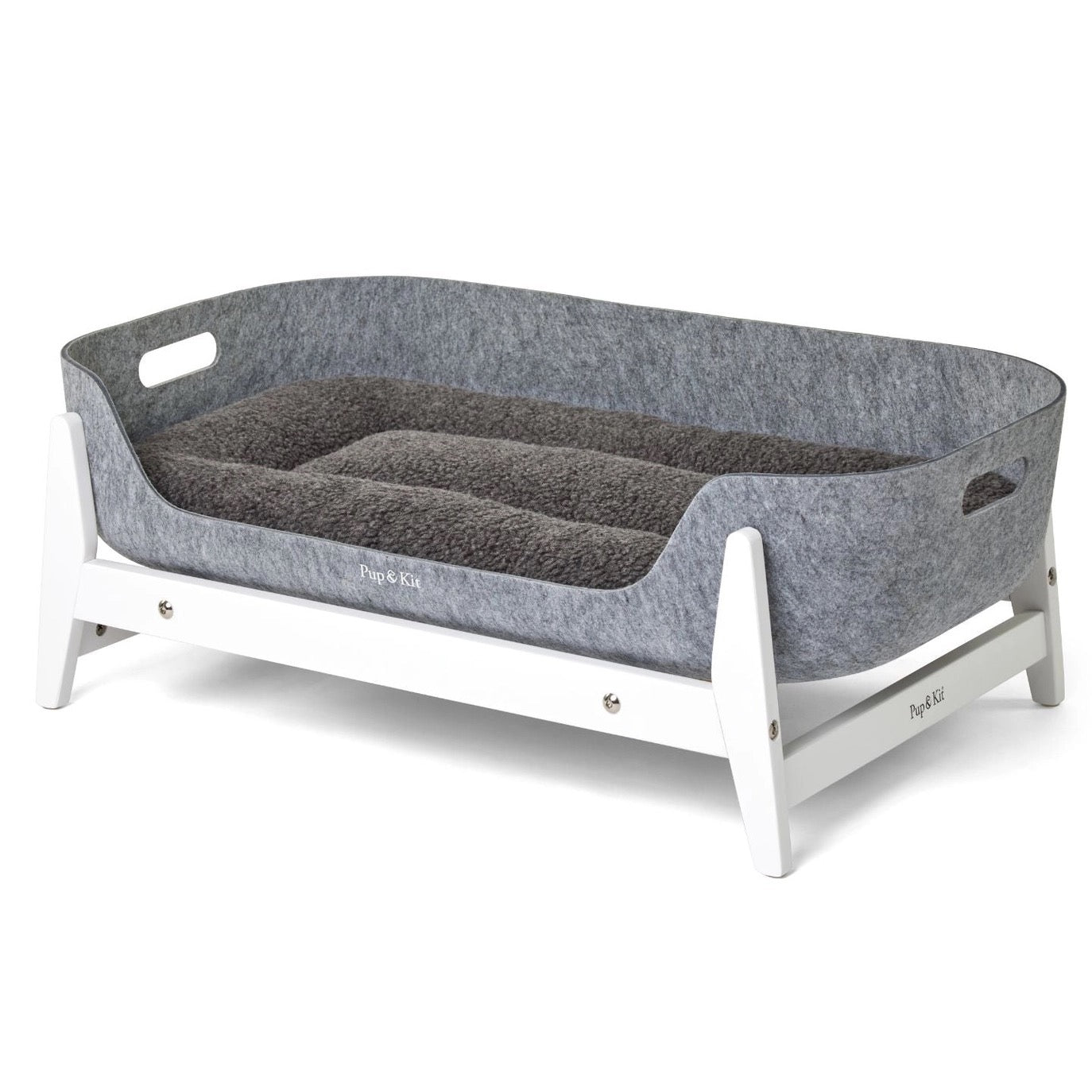 Petnest Dog Bed & Raised Stand - White