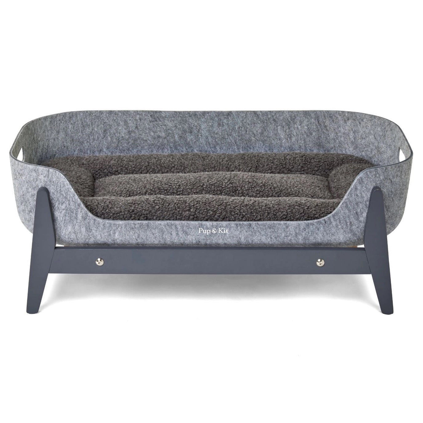 Petnest Dog Bed & Raised Stand - Slate Grey