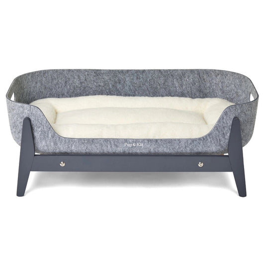 Petnest Dog Bed & Raised Stand - Slate Grey