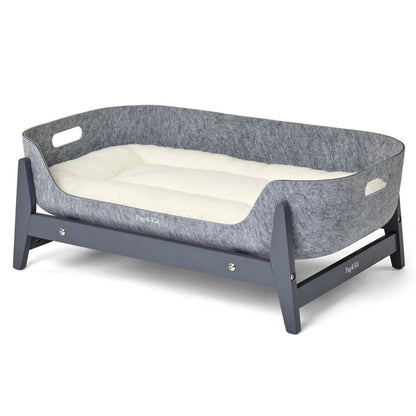 Petnest Dog Bed & Raised Stand - Slate Grey