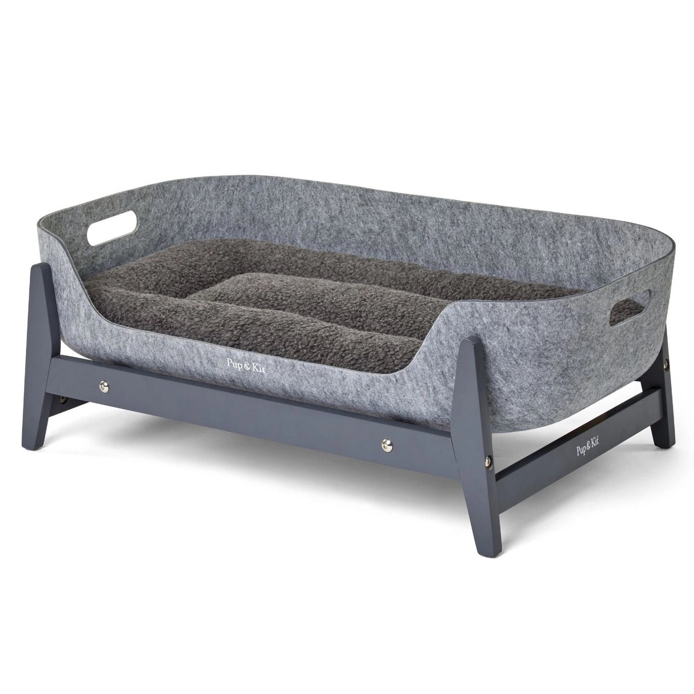 Petnest Dog Bed & Raised Stand - Slate Grey