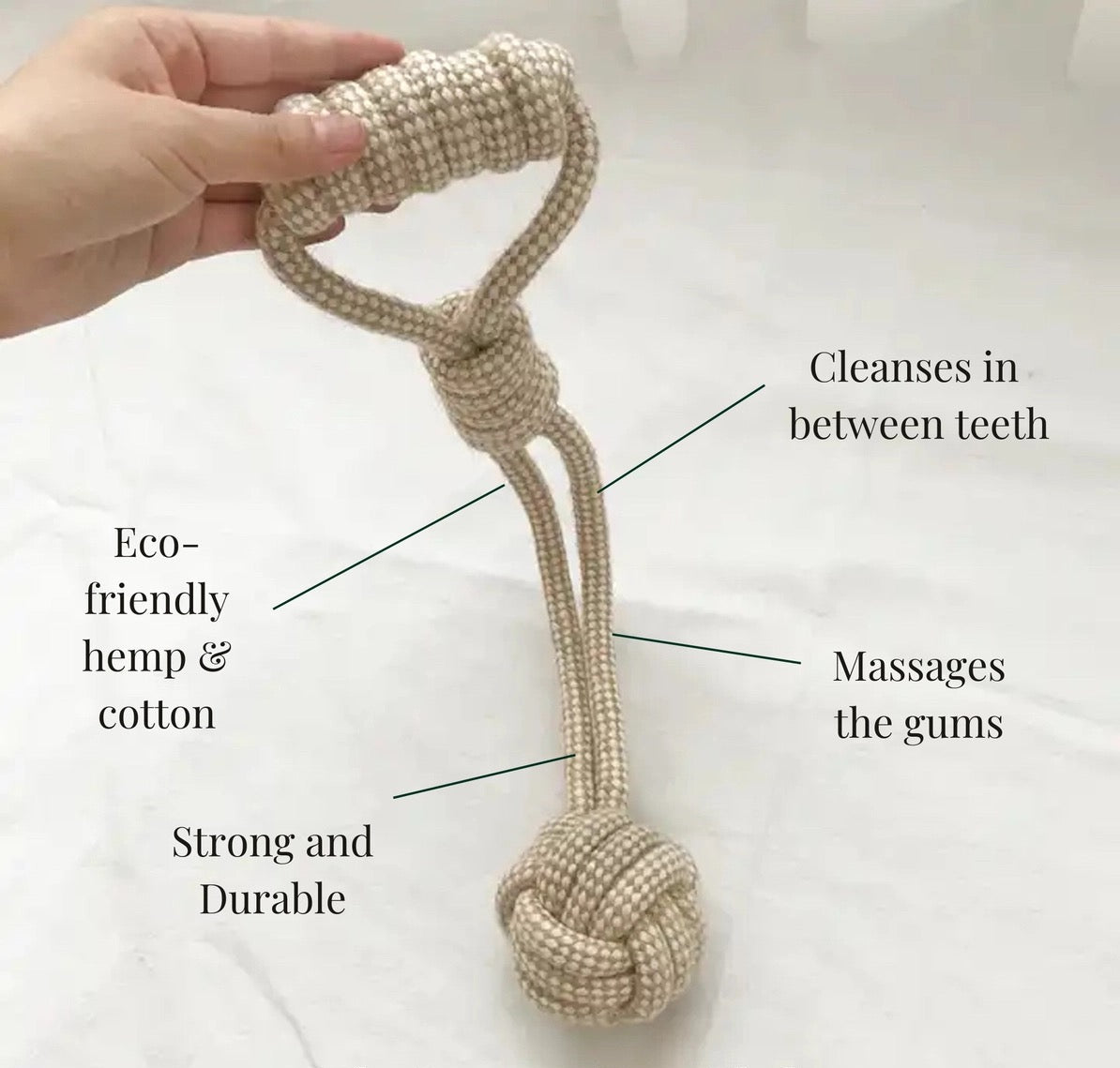 Eco-Friendly Hemp Hand Pull Ball