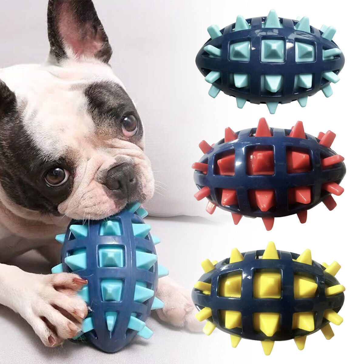 Indestructible Dog Toys for Aggressive Chewers - Squeaky Dog Ball Chew Toy Gifts