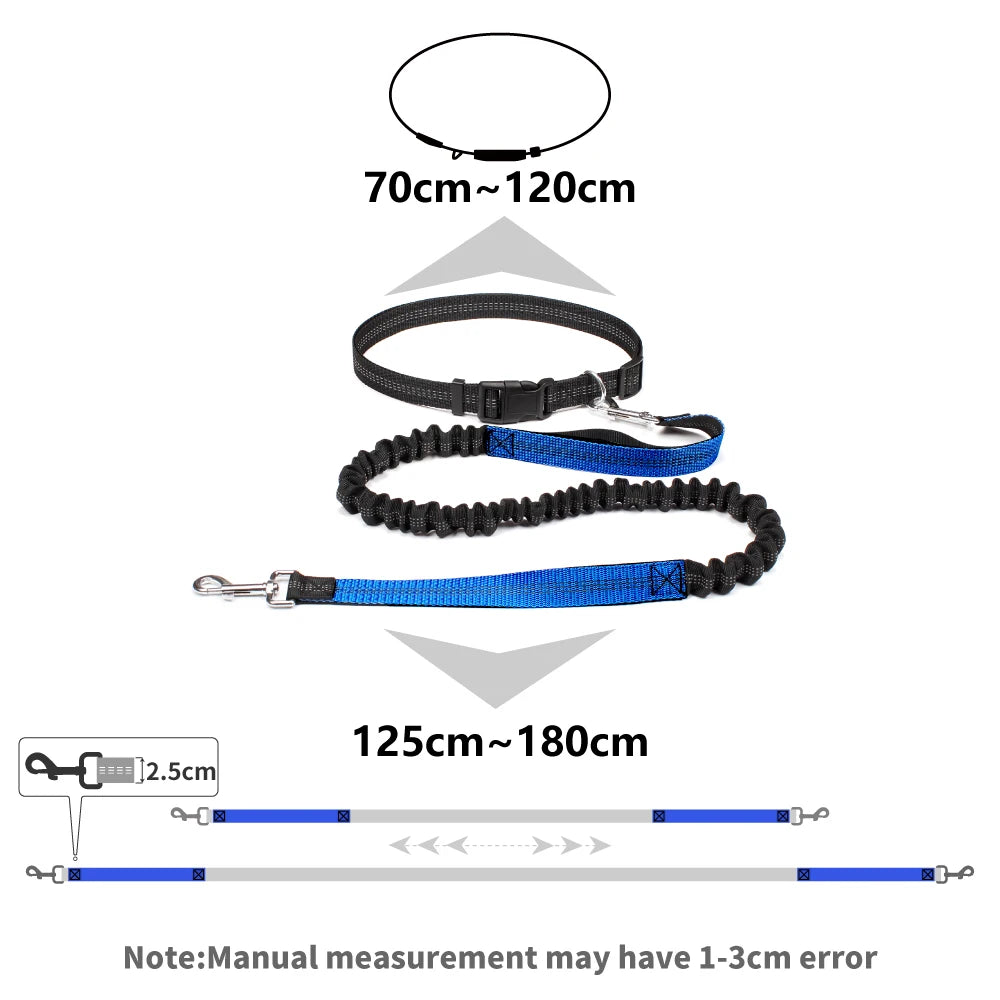 Hands-Free Adjustable Dog Leash for Walking, Running & Jogging