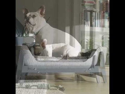 Petnest Dog Bed & Raised Stand - White